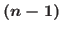 $(n-1)$