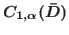 $C_{1,\alpha}(\bar{D})$