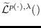 $\mathcal{\widetilde{L}}^{p(\cdot),\lambda}_{\om}(\Om)$