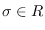 $\sigma\in \mathbb{R}$