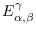 $E_{\alpha,\beta}^{\gamma}$