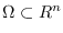 $\Omega \subset R^n$
