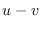 $u-v$