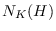 $N_K(H)$